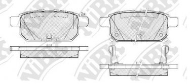 Купить PN9808 NiBK Тормозные колодки задние Витара (1.6, 1.6 AllGrip) 