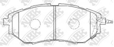 Купить PN7499 NiBK Тормозные колодки передние Легаси (2.0, 2.5, 3.0) 