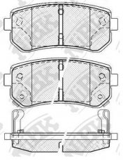 Купити PN0436 NiBK Гальмівні колодки задні Hyundai i30 (1.6, 2.0) 