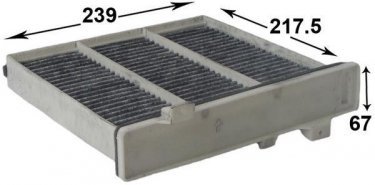 Купить AC3504C JS Asakashi Салонный фильтр (из активированного угля) Паджеро (3, 4) (2.5, 3.0, 3.2, 3.5, 3.8)