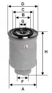Купить S 4452 NR Sofima Топливный фильтр  Auris (1.4 D-4D, 2.0 D-4D, 2.2 D)