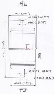 Купить S 1666 B Sofima Топливный фильтр  Wrangler (2.5, 4.0)