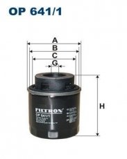 Купить OP641/1 Filtron Масляный фильтр (накручиваемый) Touran (1.4 FSI, 1.4 TSI)