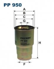 Купить PP950 Filtron Топливный фильтр (фильтр-патрон) Rav 4 (2.0, 2.2)