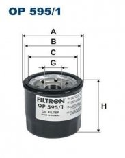 Масляный фильтр OP595/1 Filtron –  фото 1