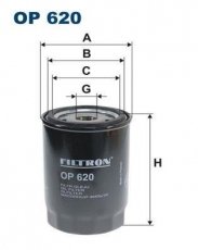Купить OP620 Filtron Масляный фильтр (накручиваемый) Boxer (2.5 D, 2.5 TD, 2.5 TDI)