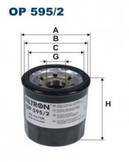 Купити OP595/2 Filtron Масляний фільтр  Hyundai i20 (1.0 T-GDI, 1.2, 1.4)