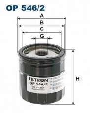 Купить OP546/2 Filtron Масляный фильтр  Галакси (2.0 TDCi, 2.0 TDCi Bi-Turbo)
