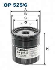 Масляний фільтр OP525/6 Filtron –  фото 1
