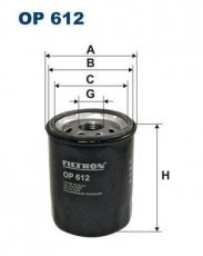 Купити OP612 Filtron Масляний фільтр  Sunny (2.0 GTI 16V, 2.0 GTI-R, 2.0 i 16V)