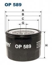 Купить OP589 Filtron Масляный фильтр (накручиваемый) Мазда 323 БФ 1.7 D