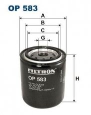 Масляний фільтр OP583 Filtron – (накручуваний) фото 1