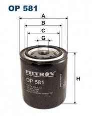 Купить OP581 Filtron Масляный фильтр  Альмера (Н15, Н16) (1.4, 1.6)