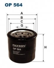Купить OP564 Filtron Масляный фильтр (накручиваемый) Chery QQ 0.8