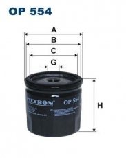 Купить OP554 Filtron Масляный фильтр (накручиваемый) Цивик 1.4