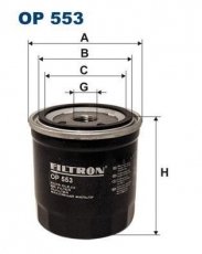 Масляный фильтр OP553 Filtron –  фото 1