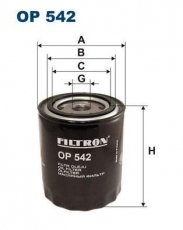 Масляный фильтр OP542 Filtron – (накручиваемый) фото 1