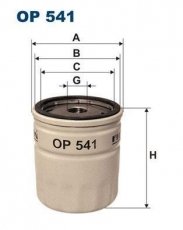 Купити OP541 Filtron Масляний фільтр (накручуваний) Kadett (1.3 S, 1.6 D, 1.7 D)