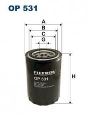 Масляный фильтр OP531 Filtron – (накручиваемый) фото 1