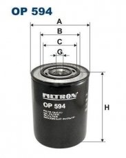 Купити OP594 Filtron Масляний фільтр (накручуваний) Boxer (2.8 D, 2.8 HDi)