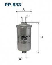 Купити PP833 Filtron Паливний фільтр (накручуваний) Фіат