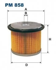 Купить PM858 Filtron Топливный фильтр (фильтр-патрон) Berlingo (1.8 D, 1.9 D, 1.9 D 70)