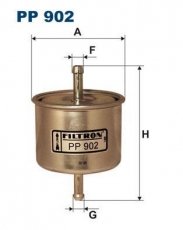 Купить PP902 Filtron Топливный фильтр (прямоточный) Лаурель 2.4