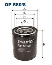 Масляный фильтр OP580/8 Filtron – (накручиваемый) фото 1