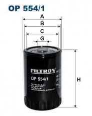 Масляний фільтр OP554/1 Filtron – (накручуваний) фото 1