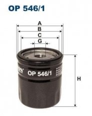 Купить OP546/1 Filtron Масляный фильтр (накручиваемый) S-Max 1.8 TDCi