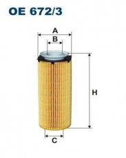 Масляний фільтр OE672/3 Filtron – (фильтр-патрон) фото 1