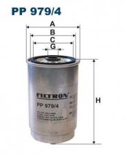 Купить PP979/4 Filtron Топливный фильтр (накручиваемый) Киа Рио 1.5 CRDi