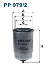 Купить PP979/2 Filtron Топливный фильтр  Kia Rio (1.1 CRDi, 1.4 CRDi)