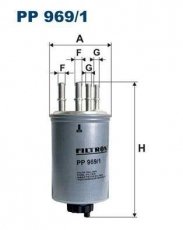 Купить PP969/1 Filtron Топливный фильтр  Рендж Ровер (2.7 D, 3.0 D, 3.0 D Hybrid)