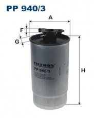 Купить PP940/3 Filtron Топливный фильтр  Omega B 2.5 DTI