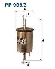 Купить PP905/3 Filtron Топливный фильтр (прямоточный) Шевроле