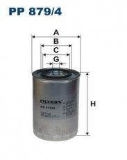 Купить PP879/4 Filtron Топливный фильтр  Ивеко  (10.3, 12.9)