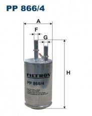 Паливний фільтр PP866/4 Filtron –  фото 1