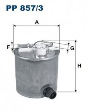 Купить PP857/3 Filtron Топливный фильтр (без датчика уровня воды)