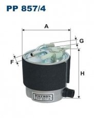 Купить PP857/4 Filtron Топливный фильтр (с подсоединением датчика уровня воды) Nissan