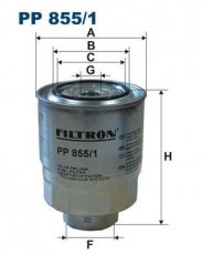 Купить PP855/1 Filtron Топливный фильтр (накручиваемый) Corolla (1.4 D-4D, 2.0 D-4D)