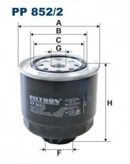 Купити PP852/2 Filtron Паливний фільтр (накручуваний) Л200 (2.5 DI-D, 2.5 DI-D 4WD, 2.5 DiD)