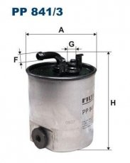 Топливный фильтр PP841/3 Filtron – (с подсоединением датчика уровня воды) фото 1