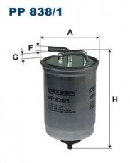 Купить PP838/1 Filtron Топливный фильтр  Фиеста (3, 4) (1.8 D, 1.8 TD, D 1.8)