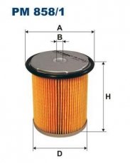 Купить PM858/1 Filtron Топливный фильтр (фильтр-патрон) Сафран (1, 2) (2.1 dT, 2.2 dT)