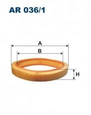 Купить AR036/1 Filtron Воздушный фильтр (круглый)
