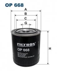 Масляный фильтр OP668 Filtron –  фото 1
