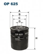 Купити OP625 Filtron Масляний фільтр (накручуваний) Омега А (2.3 TD, 2.3 TD Interc.)