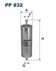 Купить PP832 Filtron Топливный фильтр (прямоточный) БМВ Е32 (4.0, 5.0)