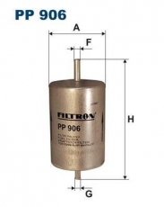 Купити PP906 Filtron Паливний фільтр (прямоточний) Сафран 2 (2.0 16V, 2.5 20V)